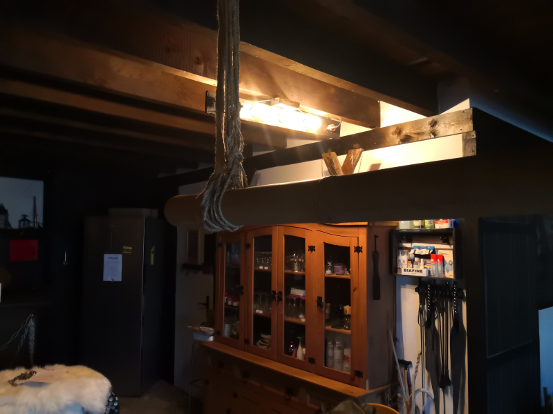 Bambou de suspension pour pratique BDSM et sensorielle Valence